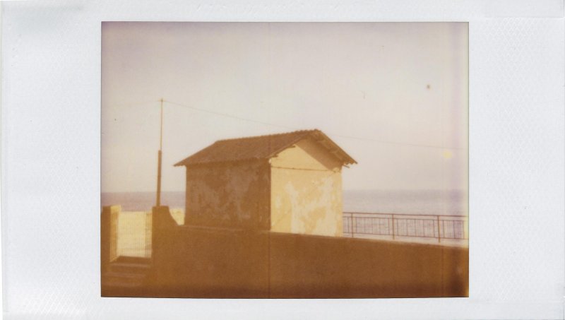The Sea - Polaroid 500 film in Joycam: Genova