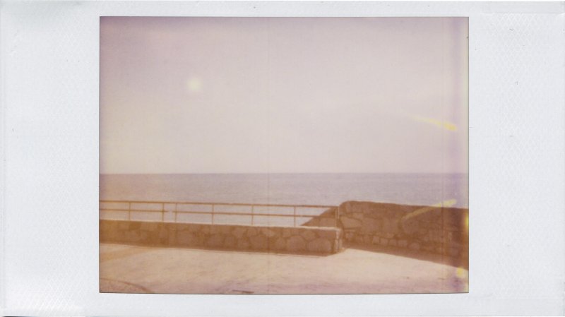The Sea - Polaroid 500 film in Joycam: Genova
