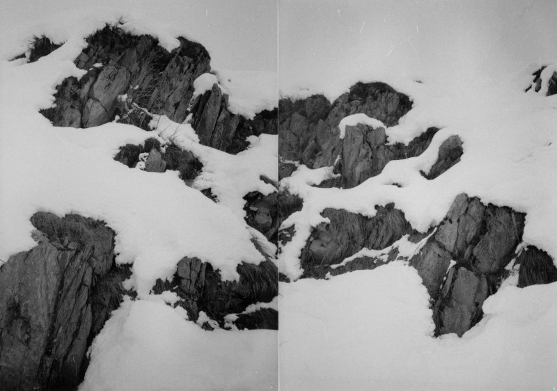 rocks in the snow (two prints)